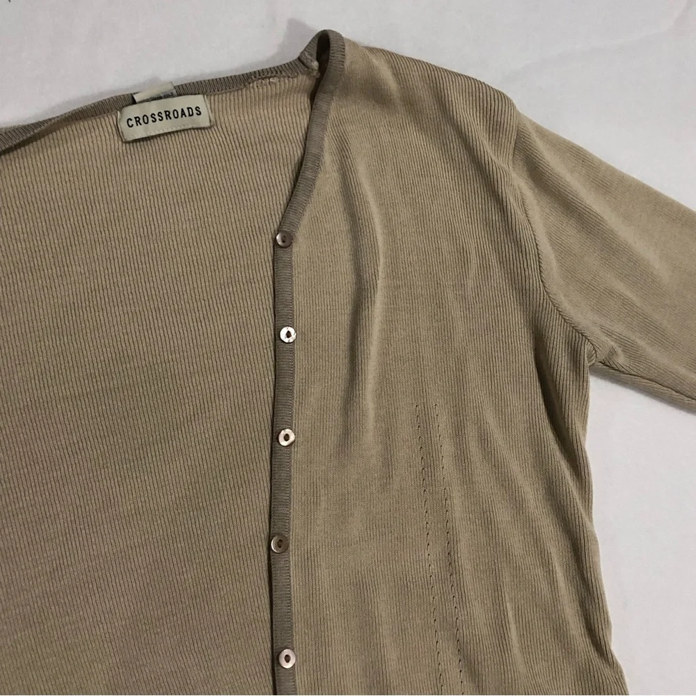 Brown Crossroads Cardigan 3/4 sleeves - Picture 3 of 7